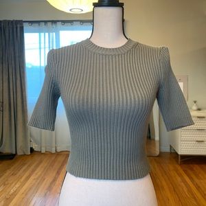 NWOT ZARA Ribbed Crop Sweater Size Small S